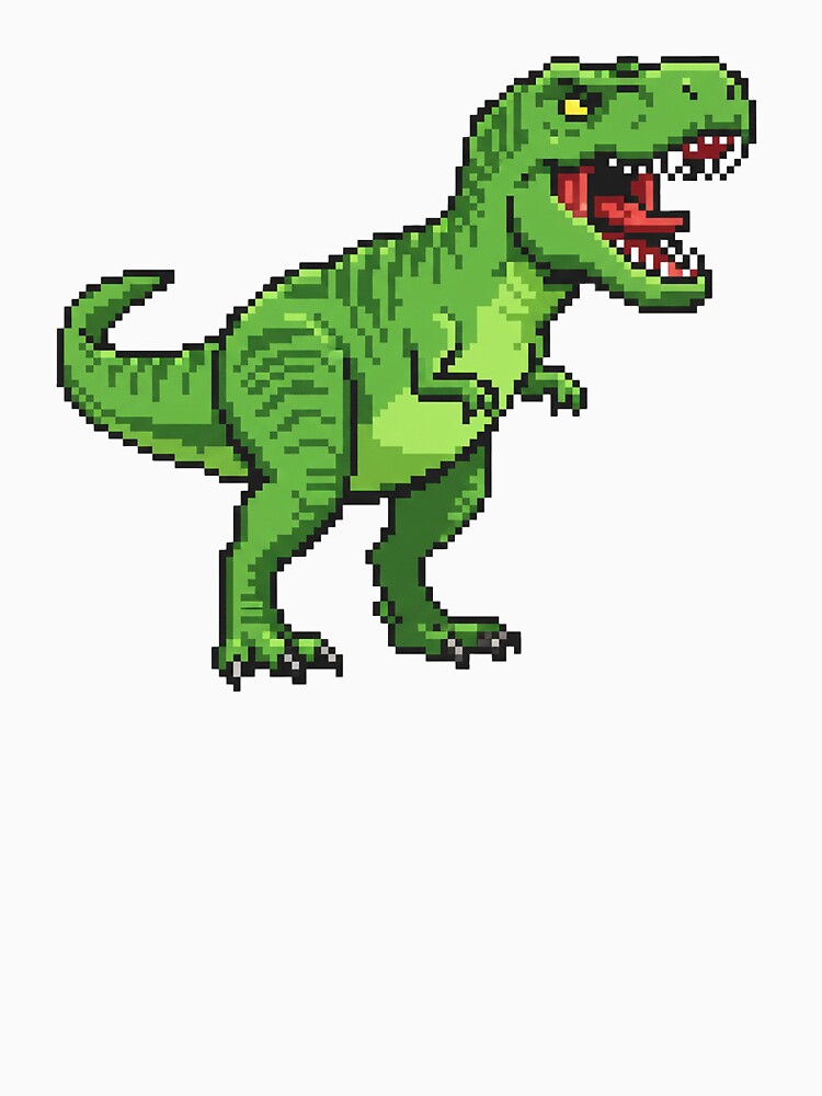 Pixel Art T-Rex – Retro Dinosaur Sprite by alfredodesign
