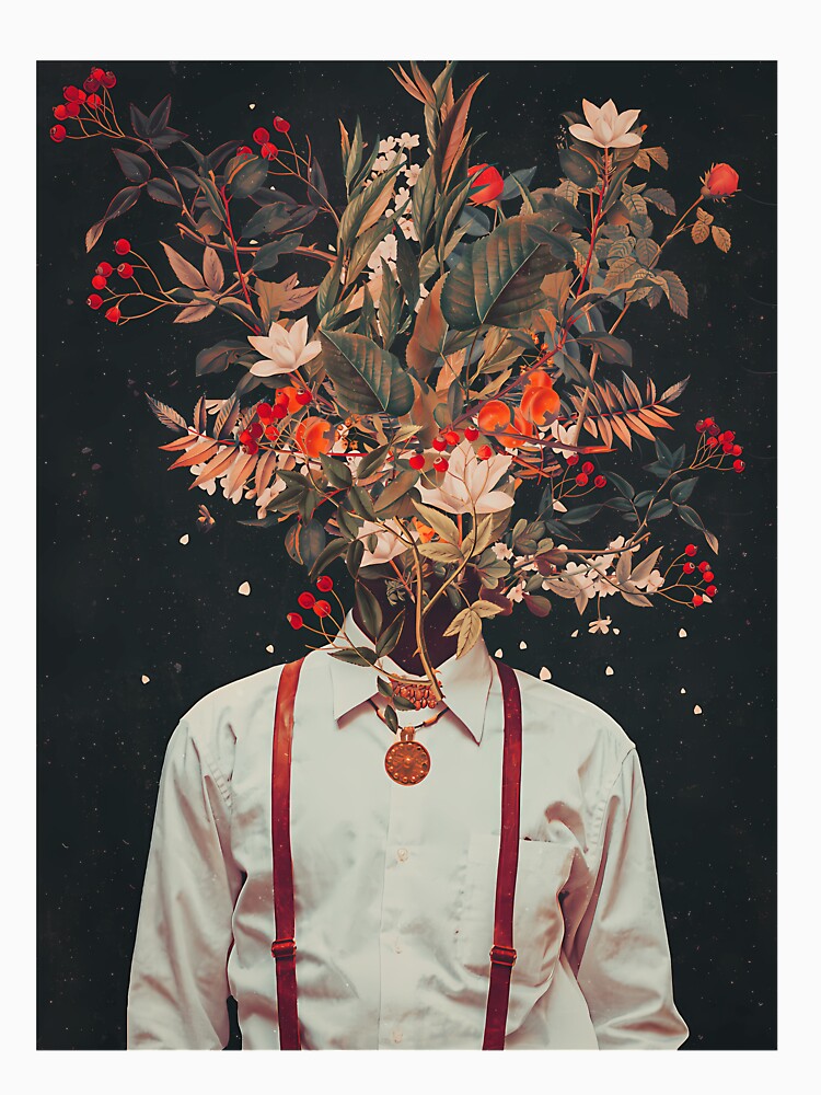 Surreal Botanical Foliage Head Portrait by ugmrbhbm6