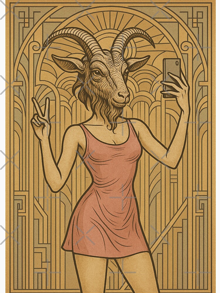"Occult Goat Goddess – Mystic Feminine Power by ReyDeLaCalle