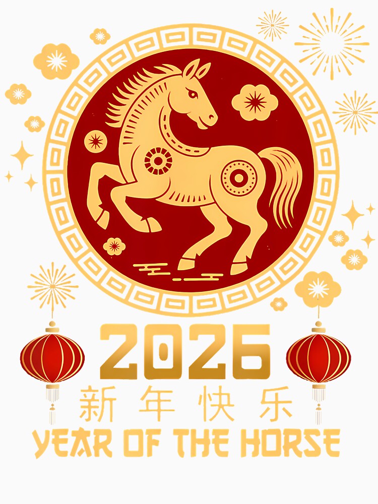 Year Of The Horse 2026 Lunar New Year Chinese New Year 2026 by EarlineRenee