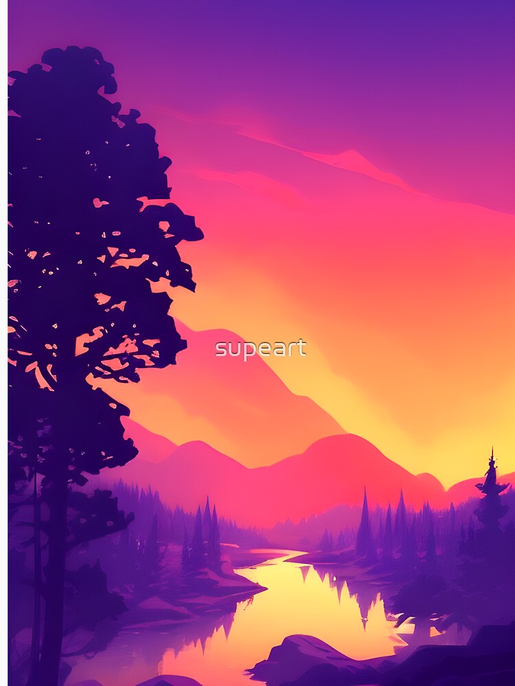 Add a Touch of Beauty and Tranquility to Your Life with Our Stunning Minimalist Forest Landscape Prints by supeart