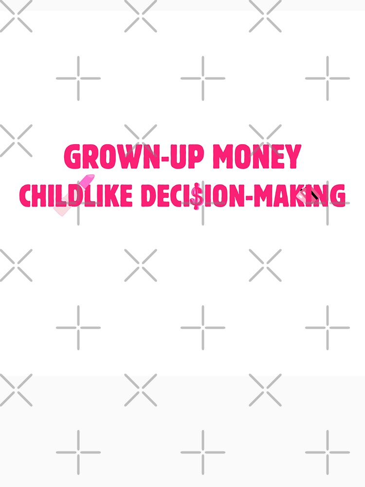 Grown-Up Money Childlike Decision-Making Sticker by GirlyVision
