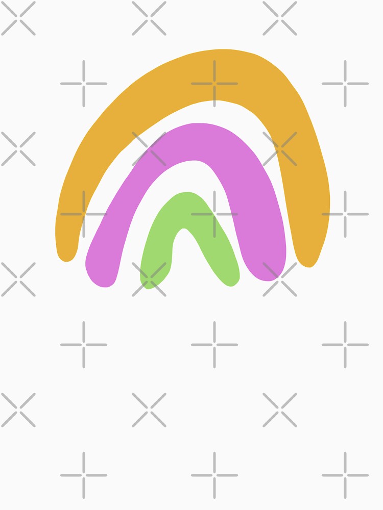 Purple Orange and Green Rainbow by ebullient