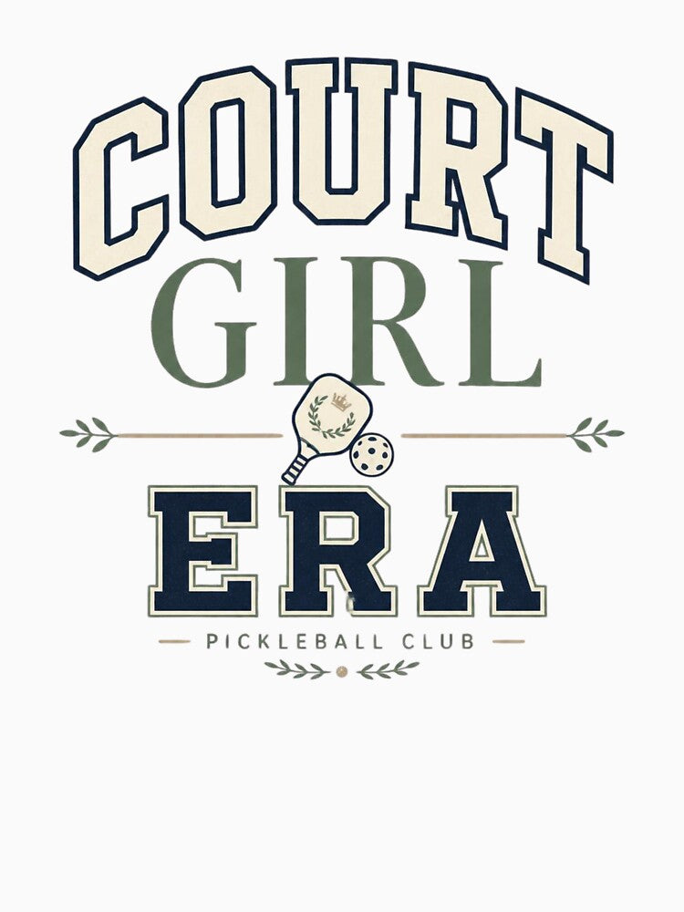 Court Girl Era Minimal Pickleball Aesthetic by nordvuestudio