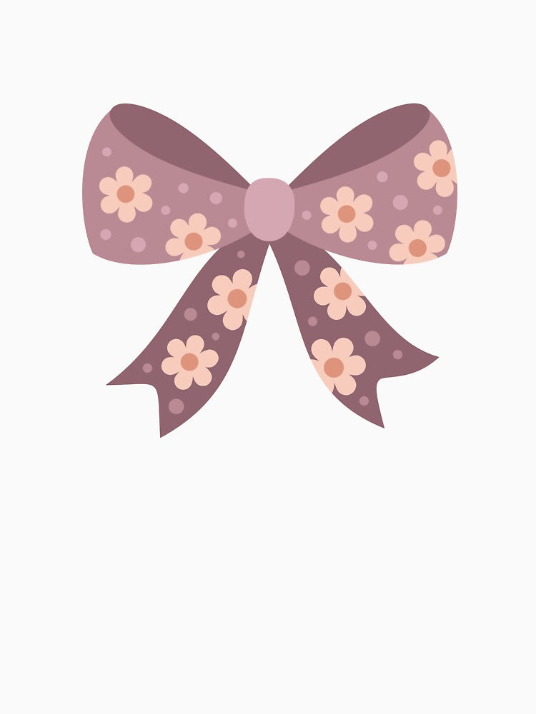 Coquette Bow - Floral Ribbon by Julza Art