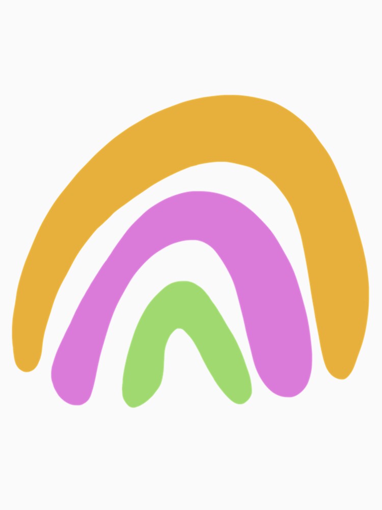 Purple Orange and Green Rainbow by strawberryds