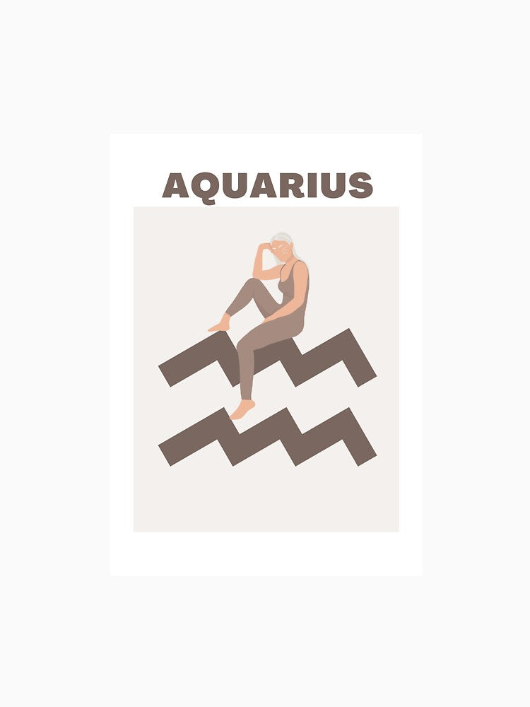 Aquarius | Zodiac sign illustration by illustratedbye