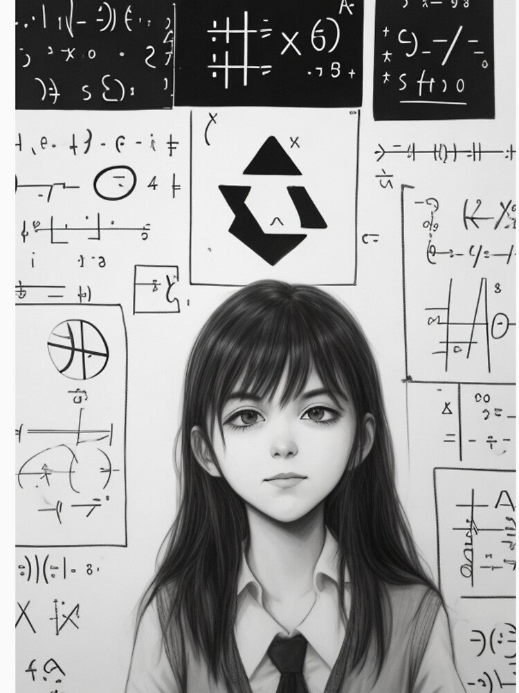 mathematics Korean Japan Student Fomula Girl by Yellowriversss
