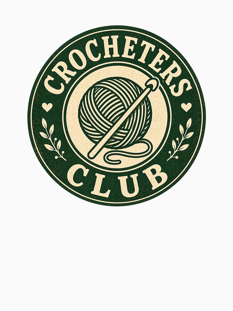 Crocheters Club Vintage Badge by EastEndTownie