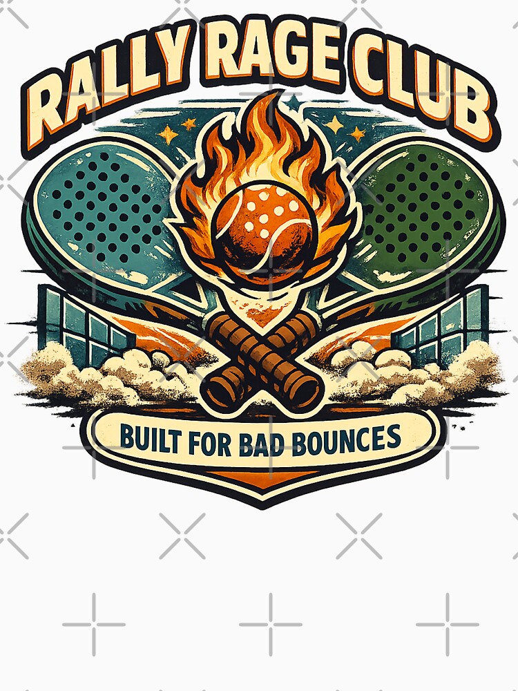 Rally Rage Club Built For Bad Bounces Padel Design by Concrete Coffee Studio