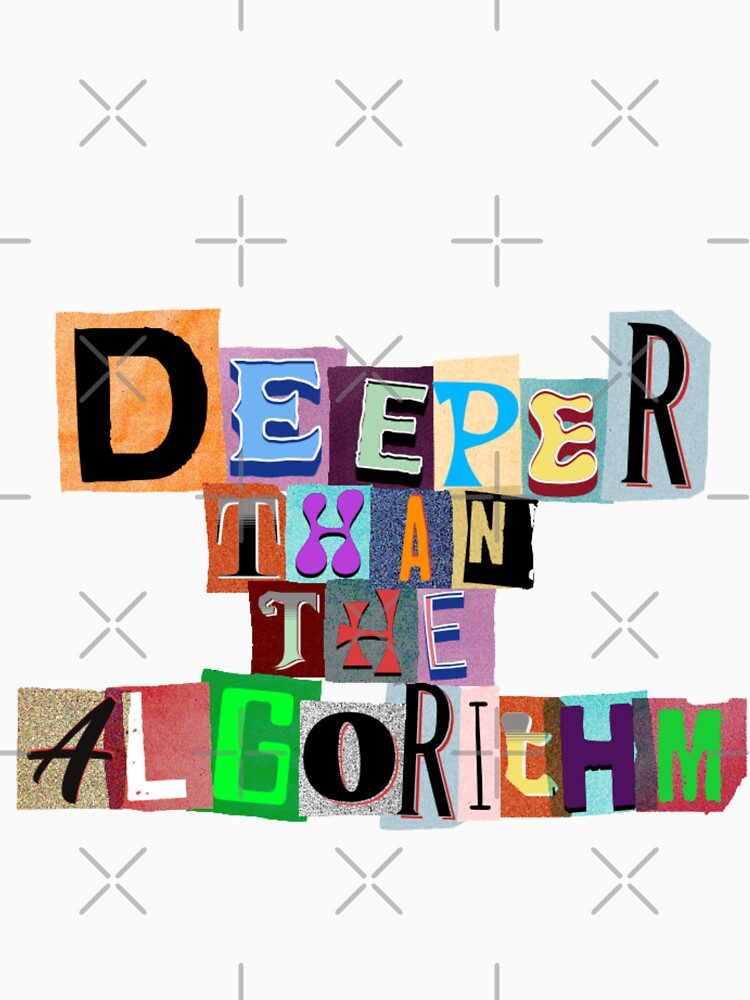 Deeper Than the Algorithm – Gen Z Cutout Collage Design by VVisionary11
