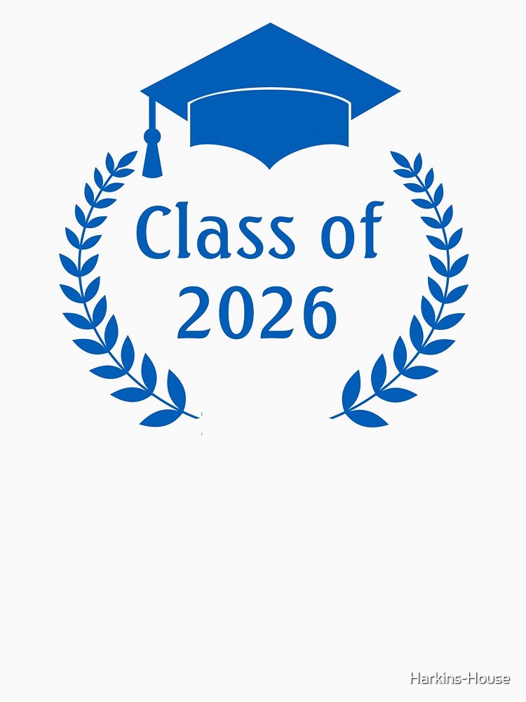 Graduation 2026 Blue Laurel by Harkins-House