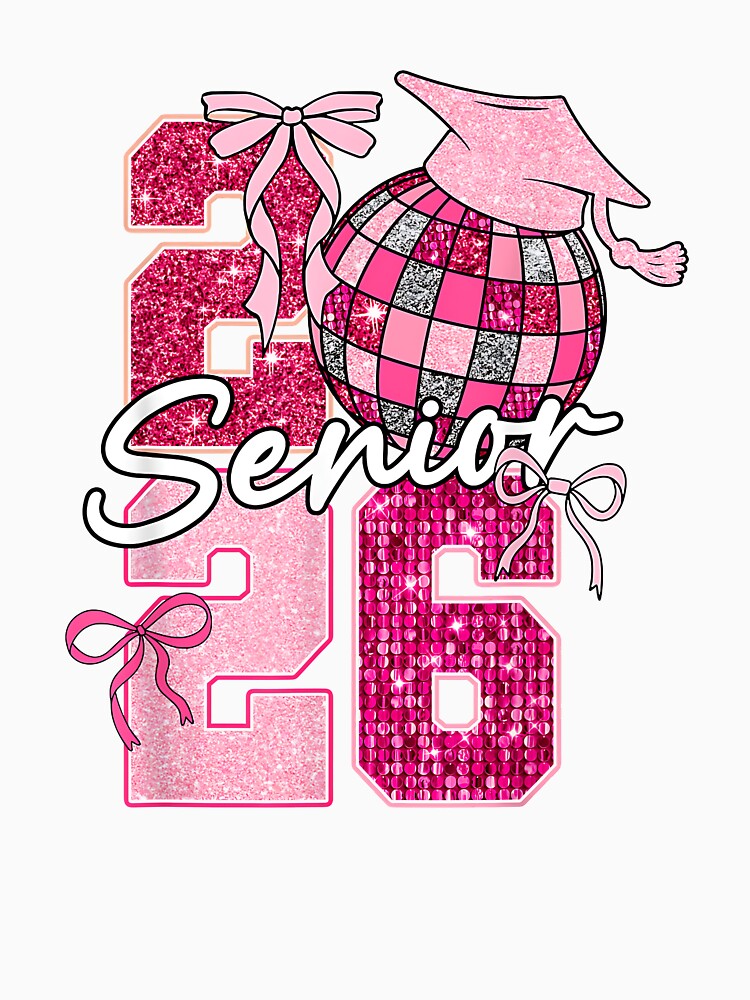 Retro Senior 2026 Coquette Bow Graduation Class of 2026 by Boutkimaewab