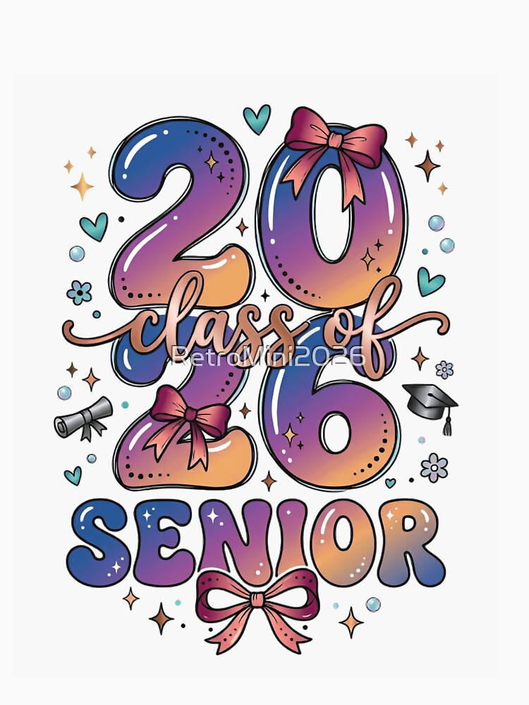 20 Class Of 26 Senior Graduation Student Graduate by RetroMini2026
