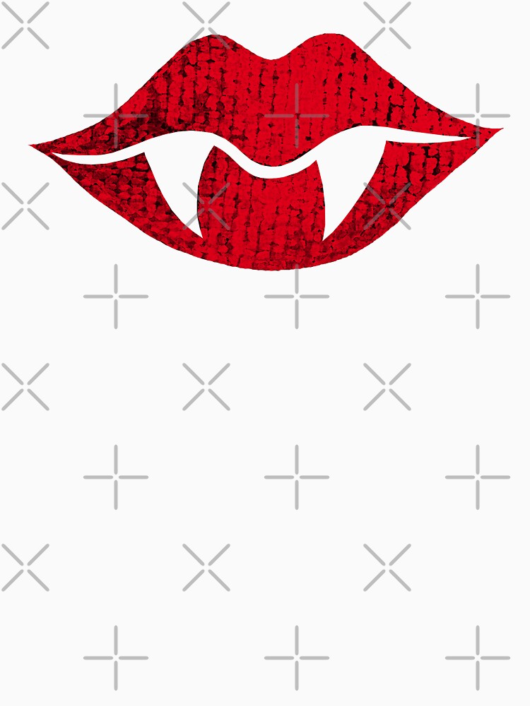 Vampire Lips With Protruding Vangs by Soaked-N-Bleach