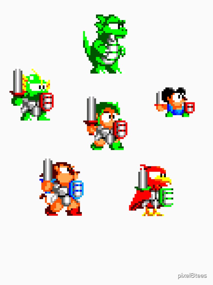Wonder Boy III - Six Heroes by pixel8tees