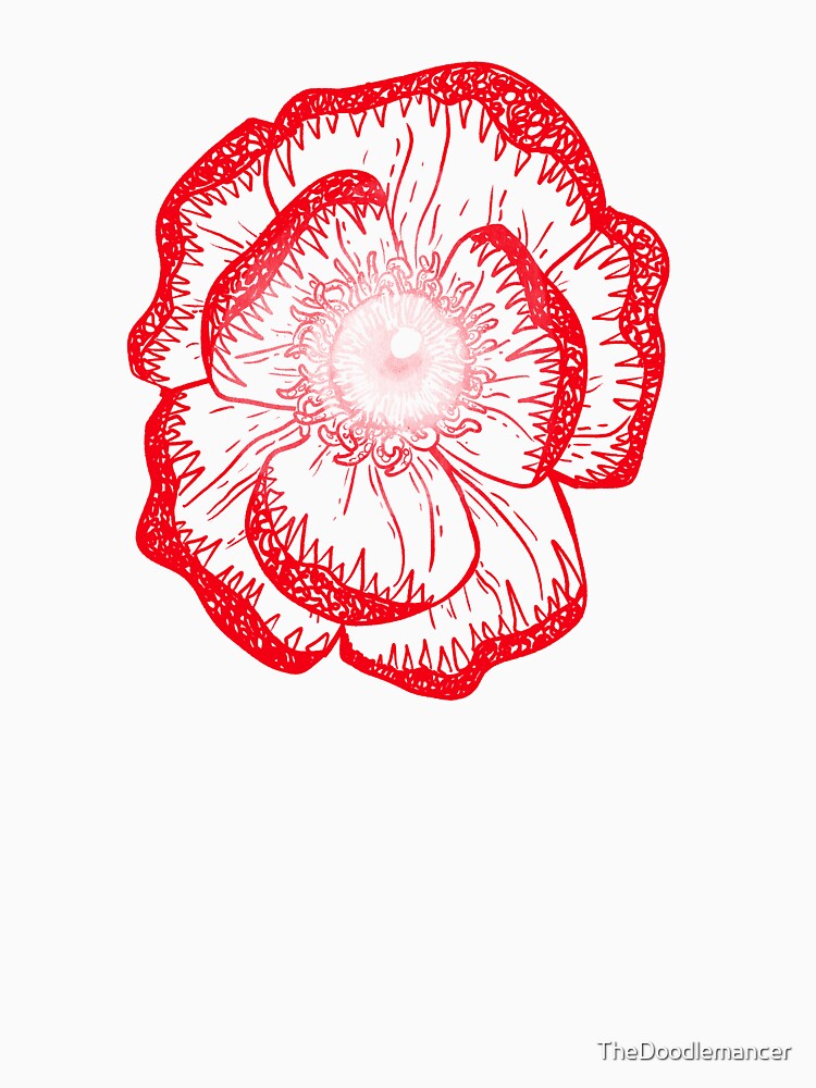 Toothy magnolia: surreal flower red shift by TheDoodlemancer