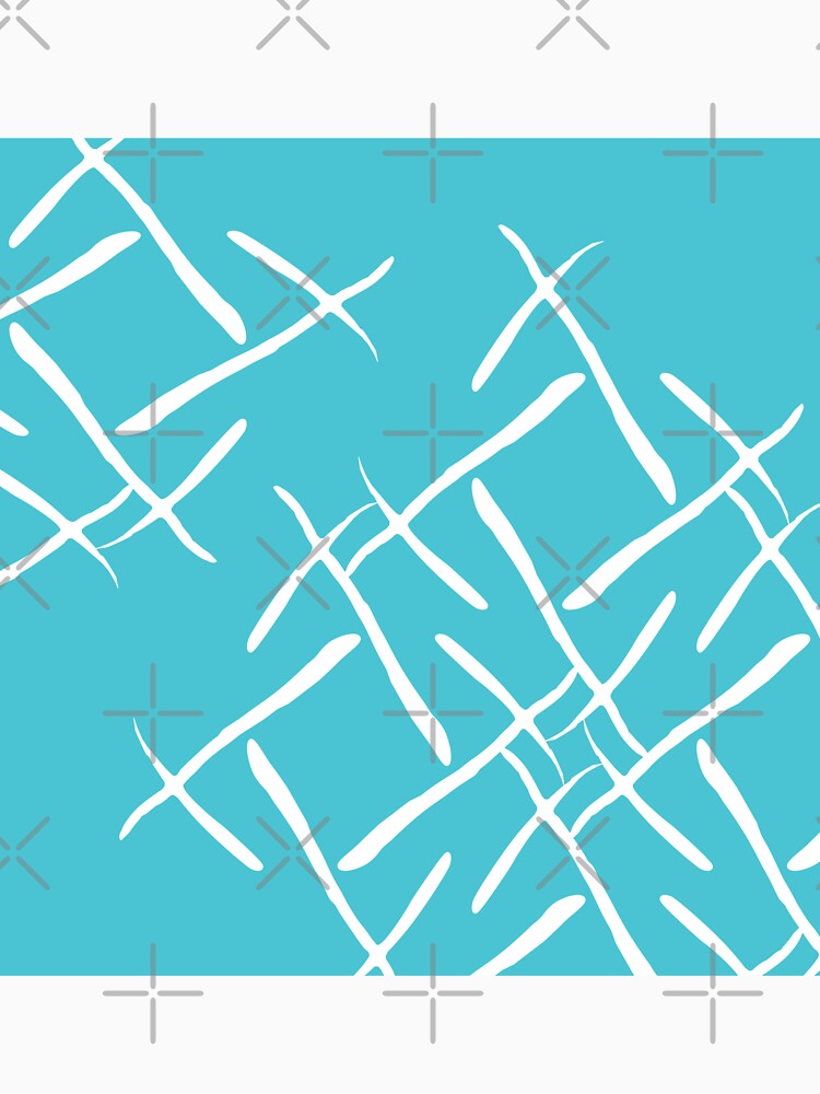 White cross marks on blue background by flamendes