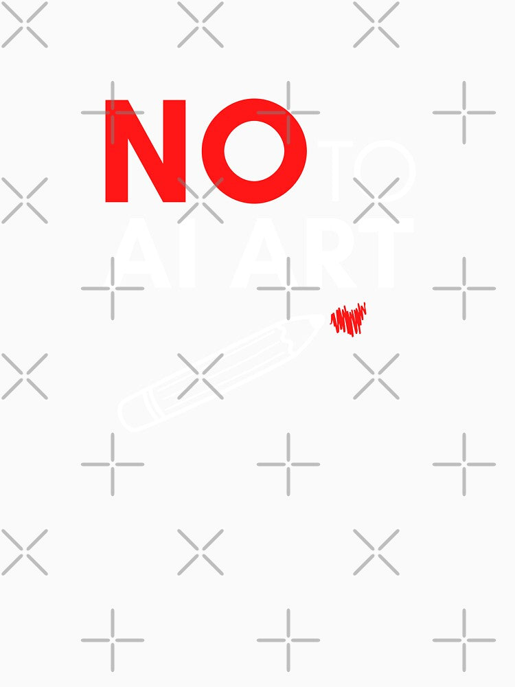 NO to AI ART Quote to Save Real Artists by Zentropik
