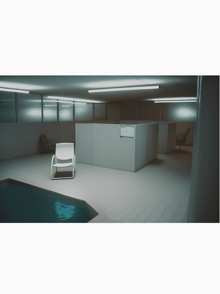 Liminal Space Empty Room Chair by xvgfvhhuc79