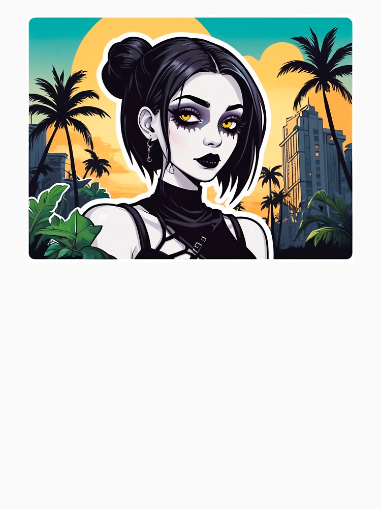 Exotic Tropical Goth Girl Summer by MadnessEnvelope