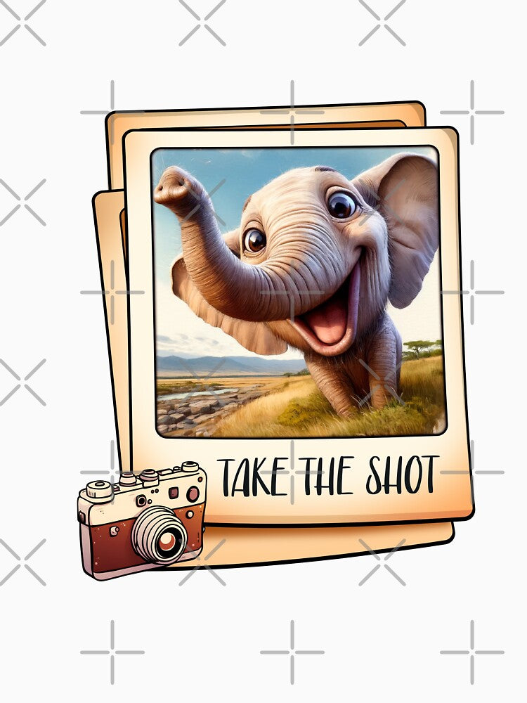 Take the shot - elephant photograph by roundowl