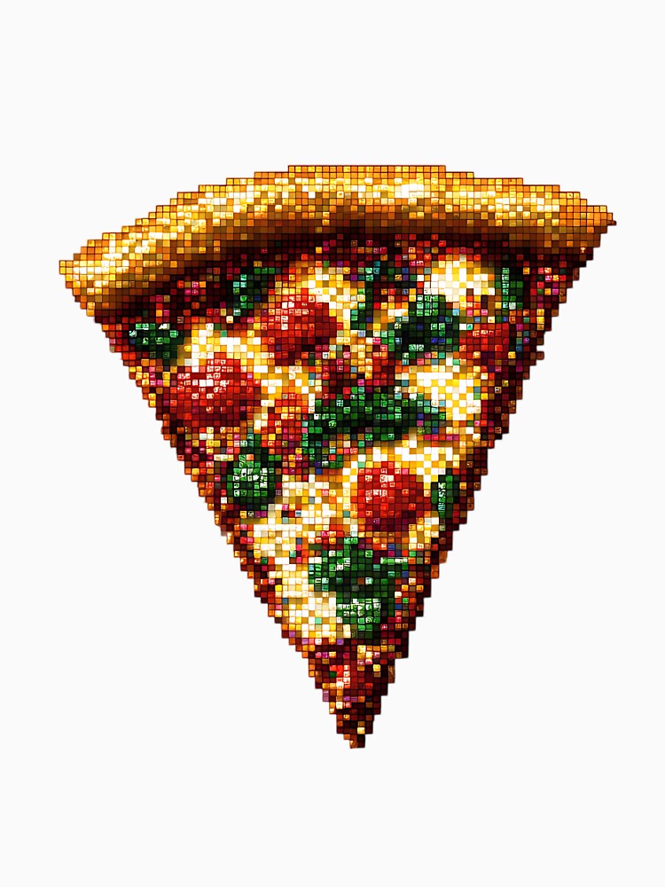 Pixel Art: Pixelated Pizza by bapupa