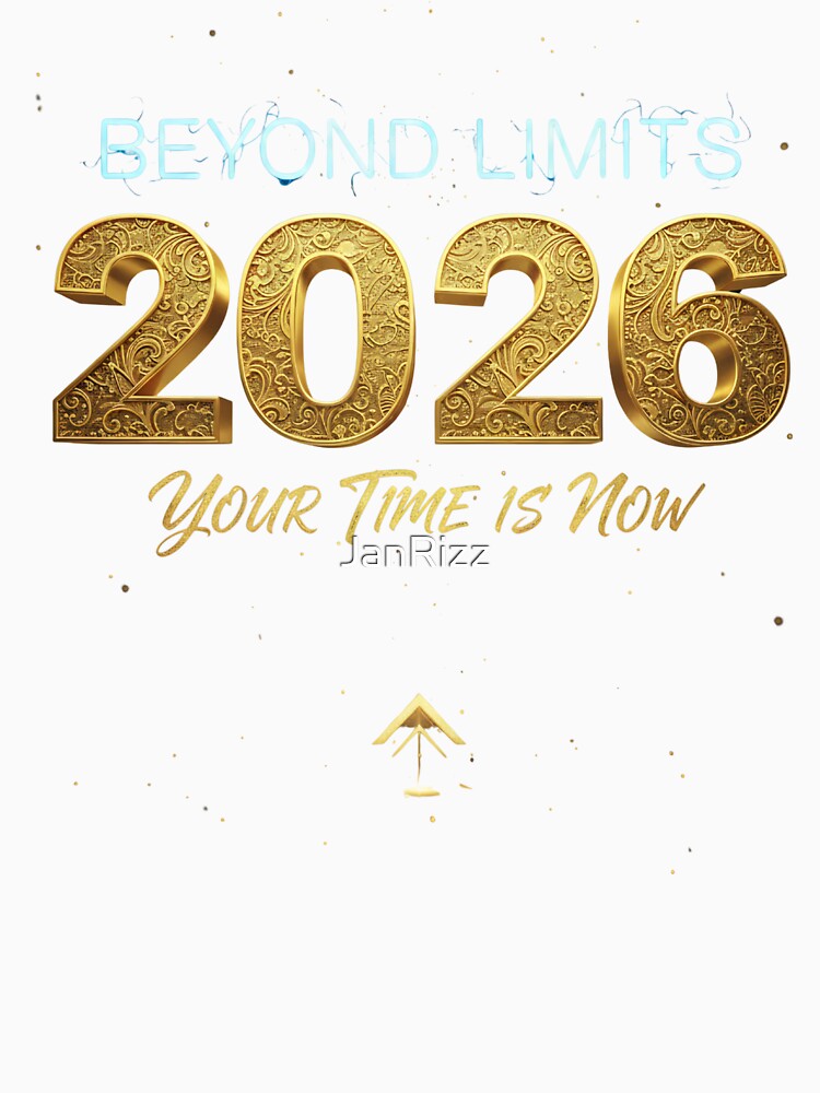 2026 Beyond Limits - Motivational Gold & Neon Design by JanRizz