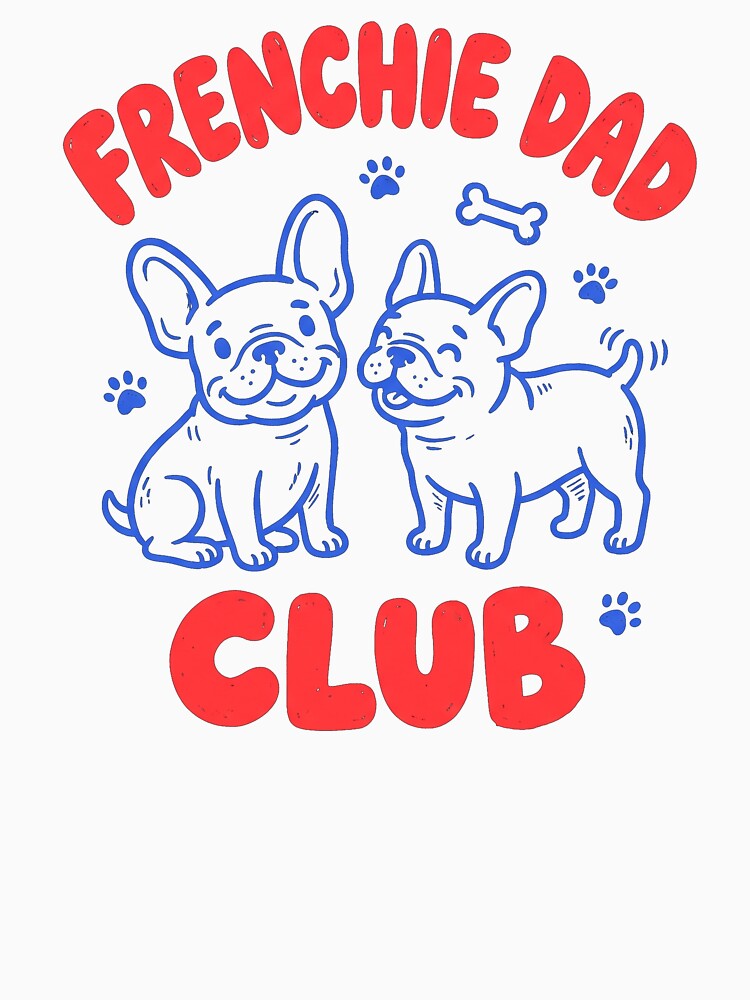 Frenchie Dad Club Funny French Bulldog Shirt by TeNovaStudio