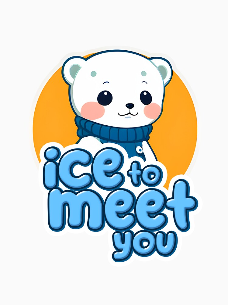 Ice to Meet You: Cute Polar Bear Sticker by RGB-crayon