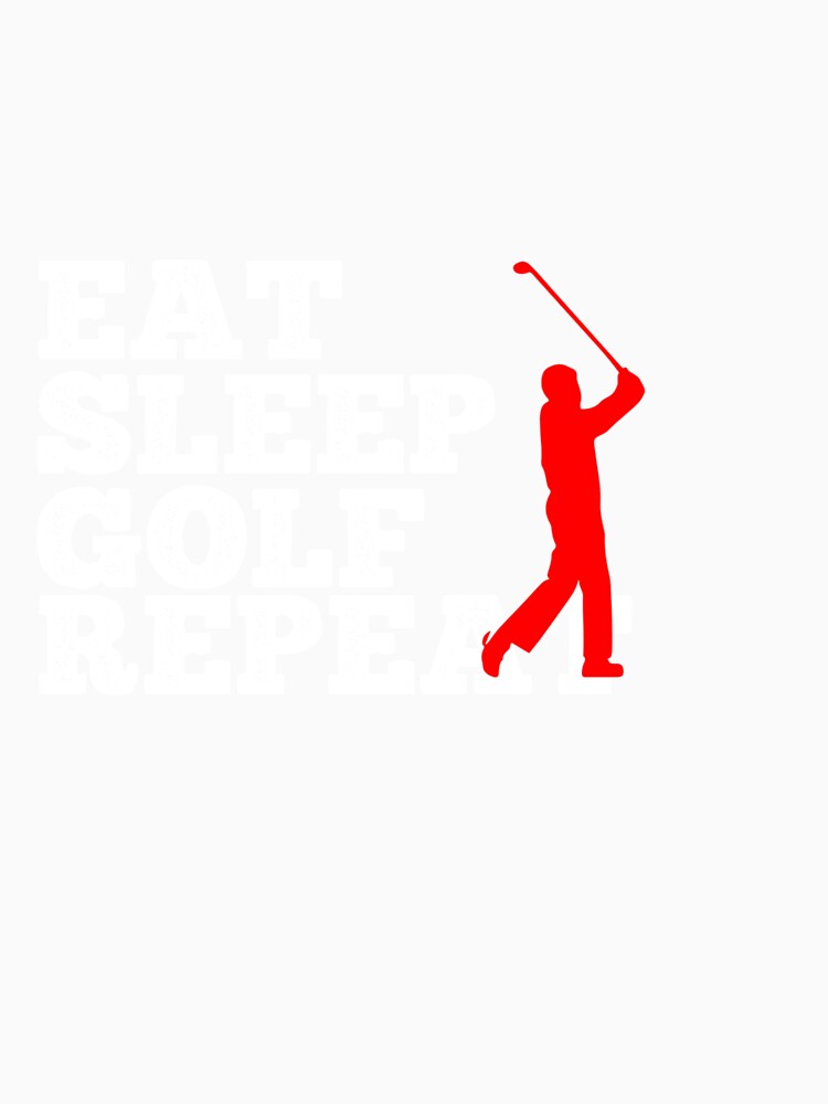 Eat Sleep Golf Repeat Idea Gift by PDAG