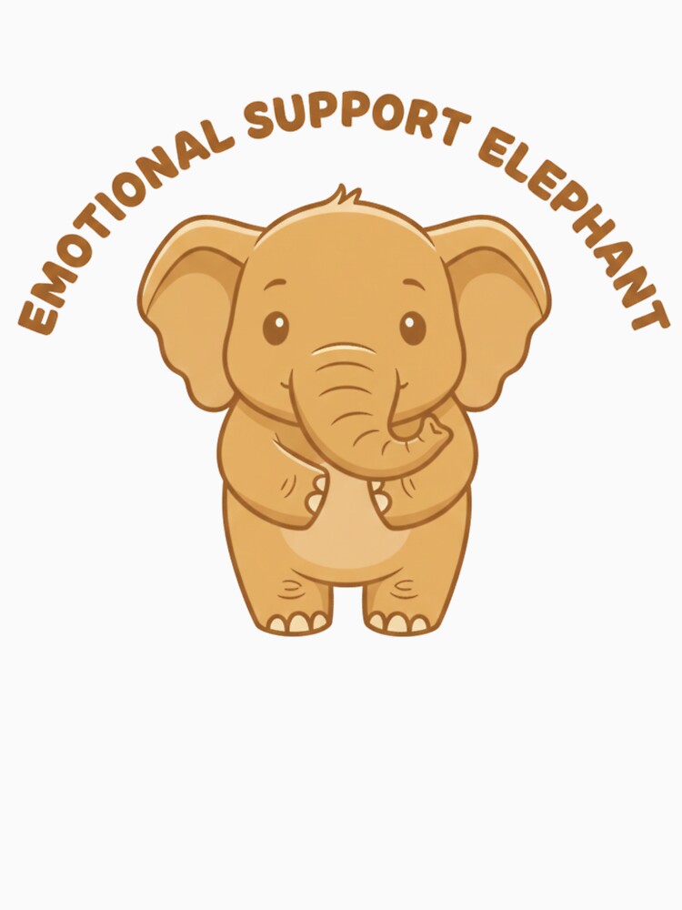 Elephant Minimalist Sticker Savanna Emotional Support Art by SavannaStrikes