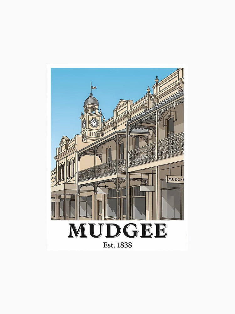 Historic Mudgee, NSW: A Charming and Rustic Town Illustration by Digital Dreams Arts