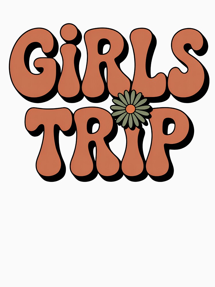 Retro Girls Trip - Groovy Daisy Vacation Design by DAMi STORE