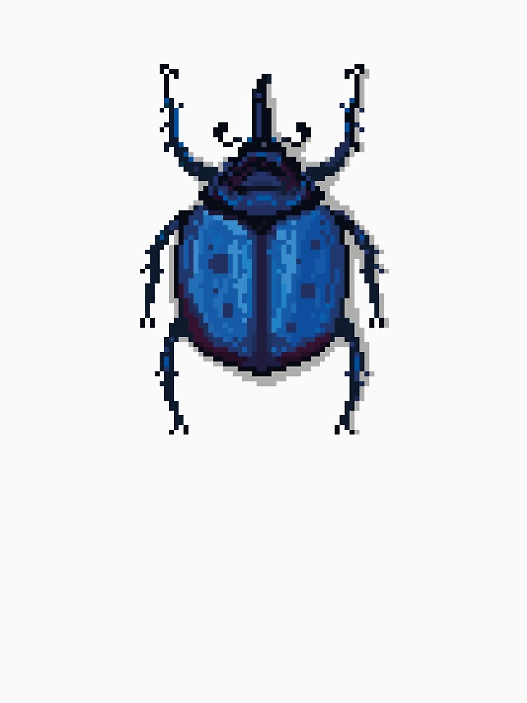 Pixel art beetle nº 52 by Kanistamps