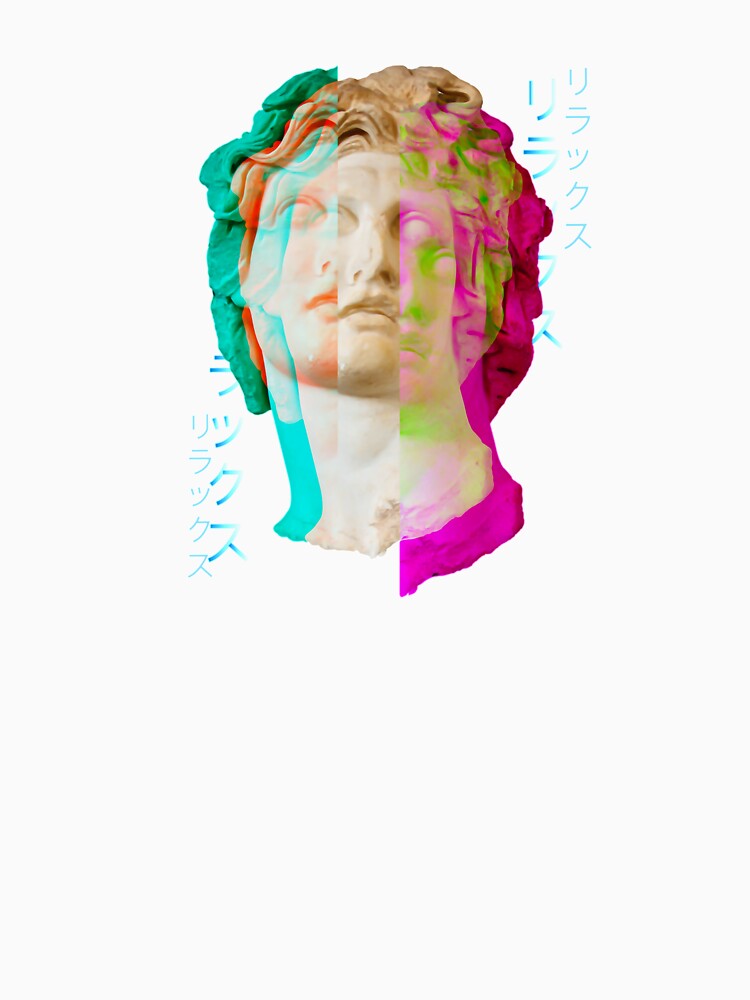 Vaporwave Aesthetic Art Glitch Greek Statue by Hitagivapor