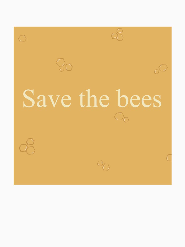 Save the Bees Honeycomb (Square) by snw-designs