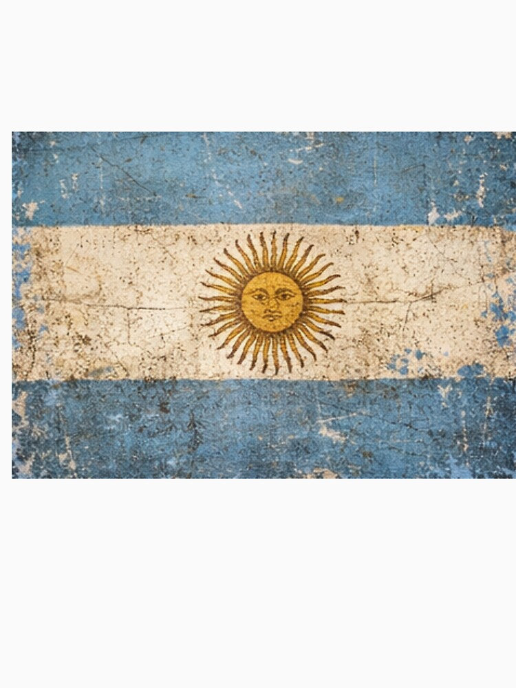 Vintage Argentina Flag Soccer Fan Design by Junior-Design
