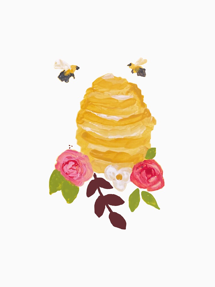 Beehive with Flowers by kimgriffin