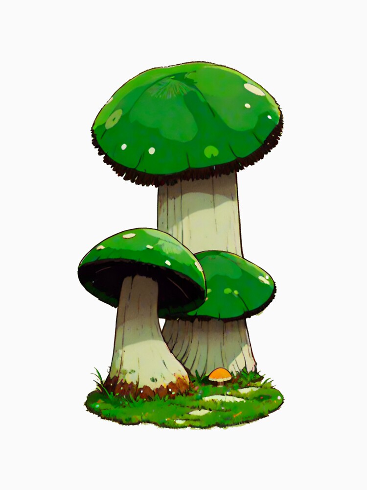 Lucky Green Mushrooms by KaidasFerns