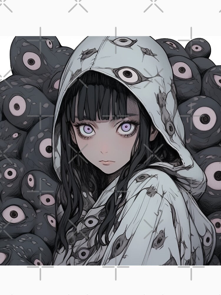 Surreal Creepy Anime Girl by bubblegoth