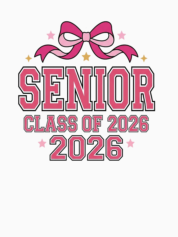 Senior Class of 2026 Graduation Pink Bow by Verycutethings