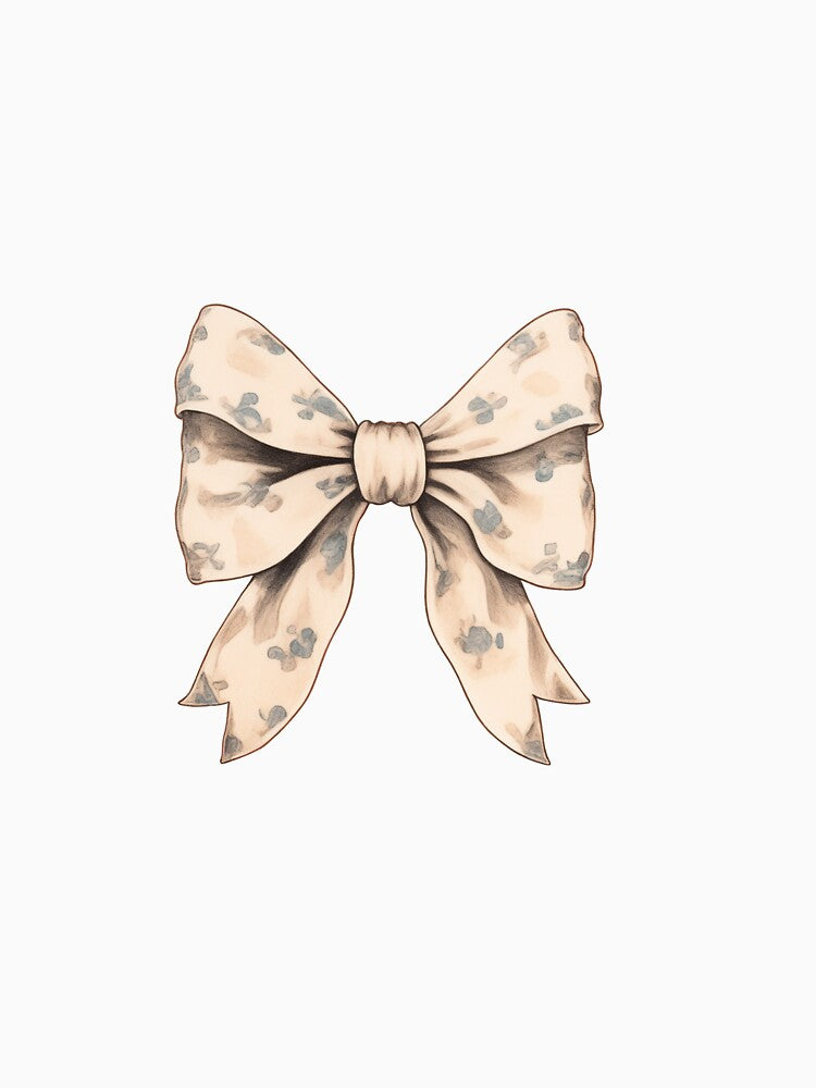 Vintage White and Blue Bow by thegirlyshoppe