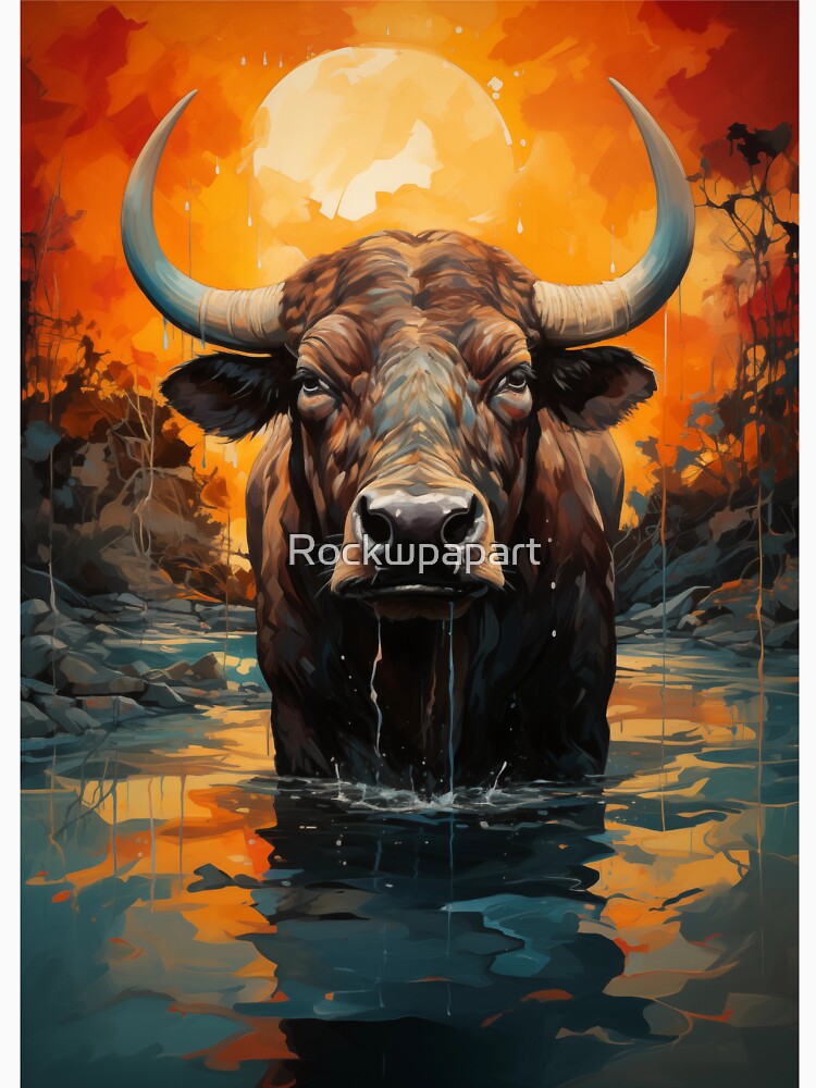African buffalo Art by Rockwpapart
