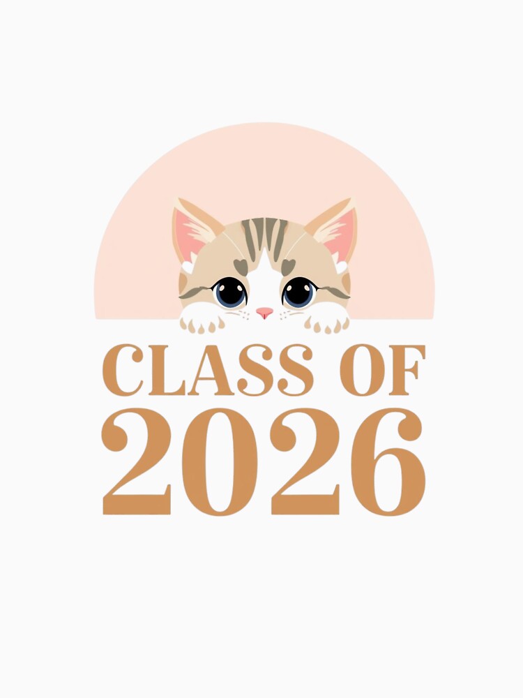 Cut cat Class of 2026 Graduation Gift by Brain shot