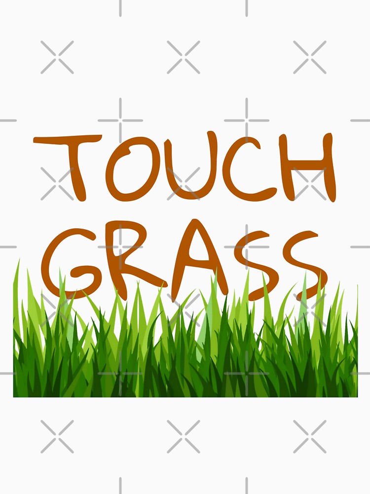 Touch Grass Meme Sticker by LMFDesigns