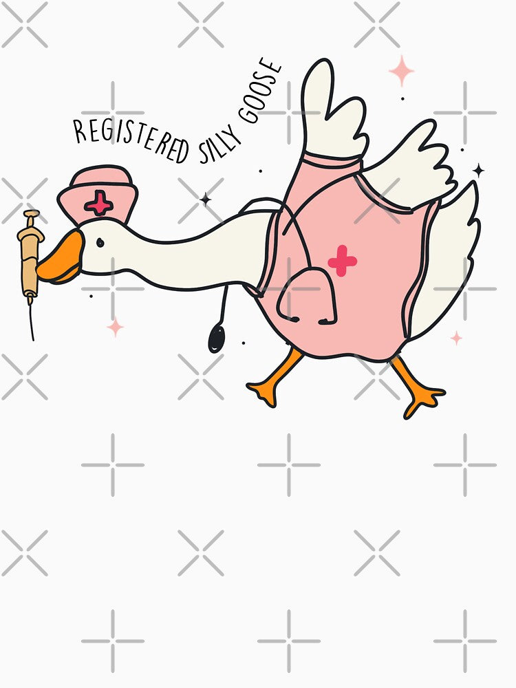 Certified Nurse Goose – Funny Pink Nurse Goose Design for Silly RN Energy by BeautyofColor