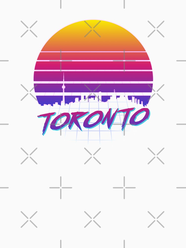 Synthwave Toronto Sunrise - Grid by BoredGames
