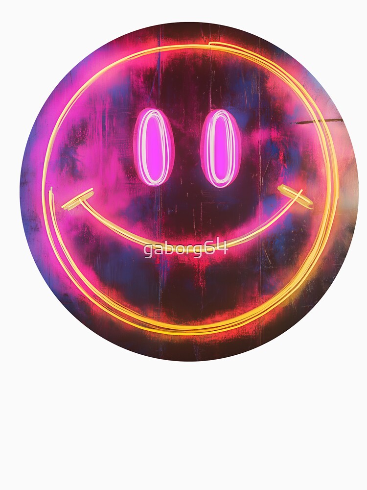 Neon Mood Y2K Glow Smile by Bearabilia