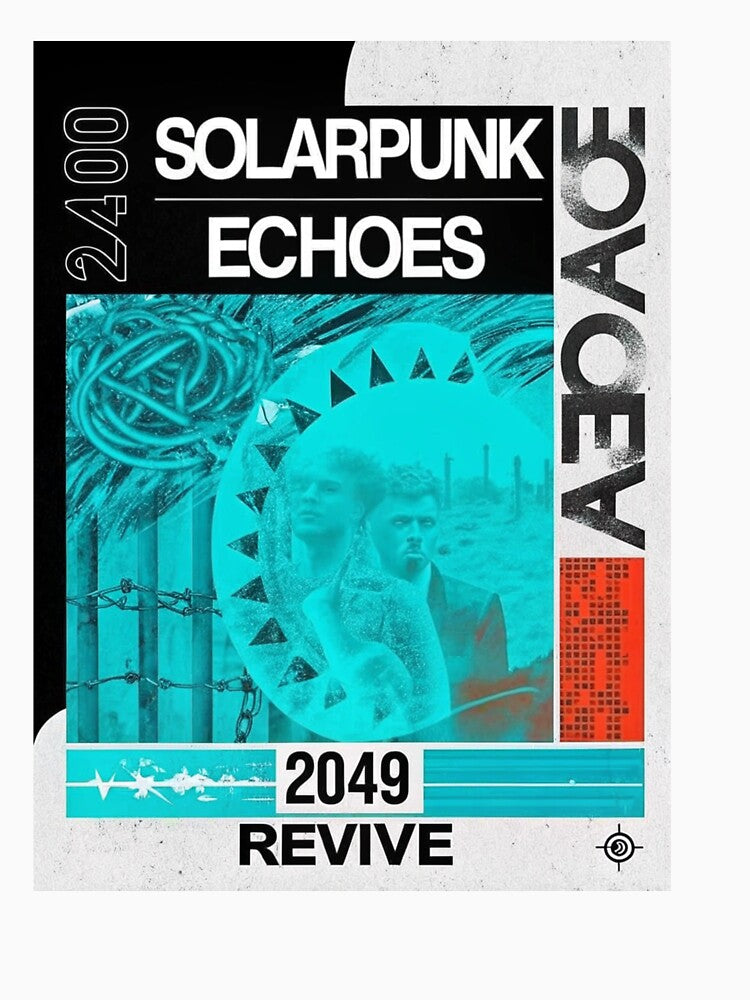 Solarpunk Poster Echoes by Raw-Ink